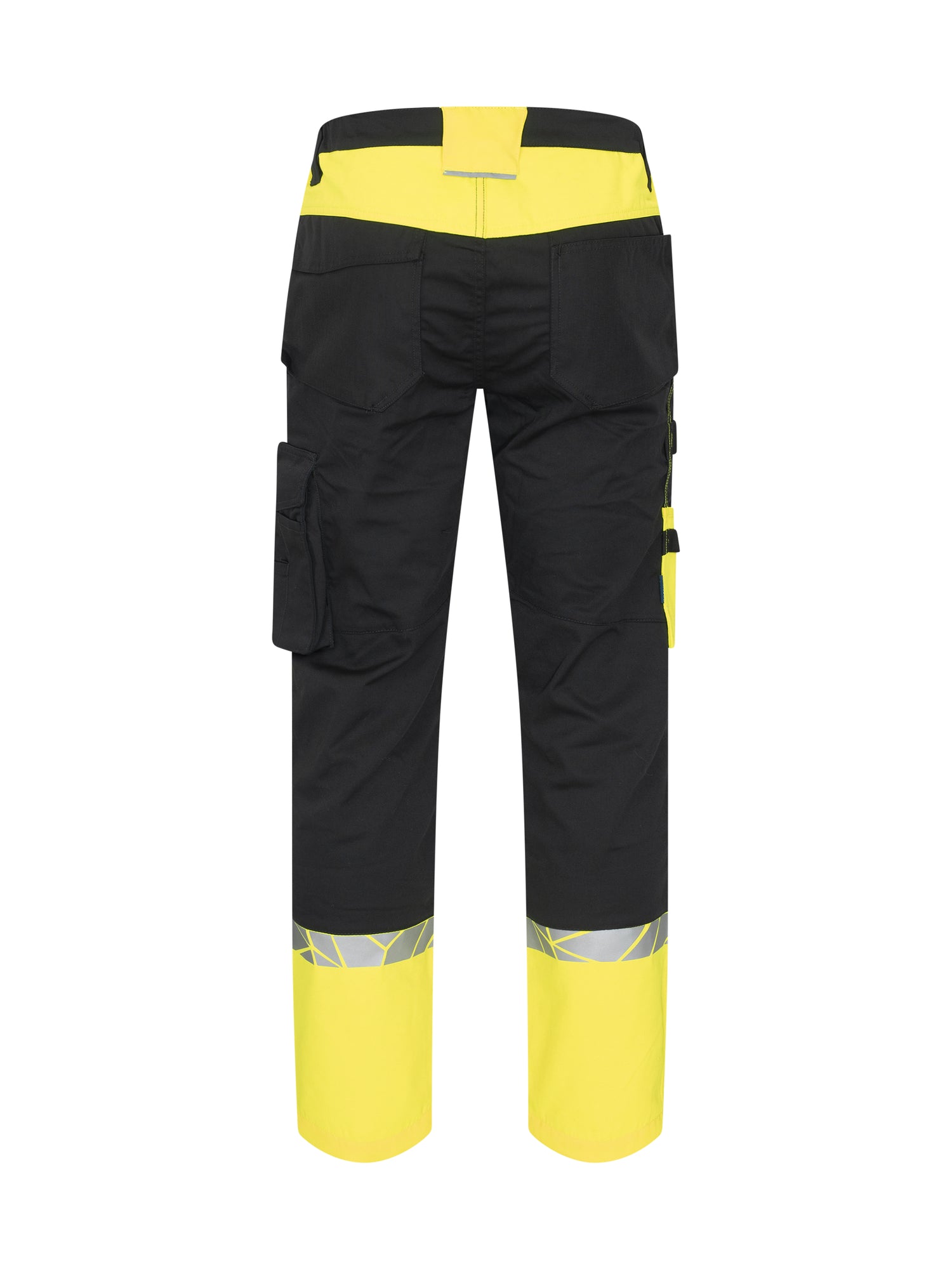 7508 STRETCHBROEK MET KNIEZAKKEN - Zwart/geel