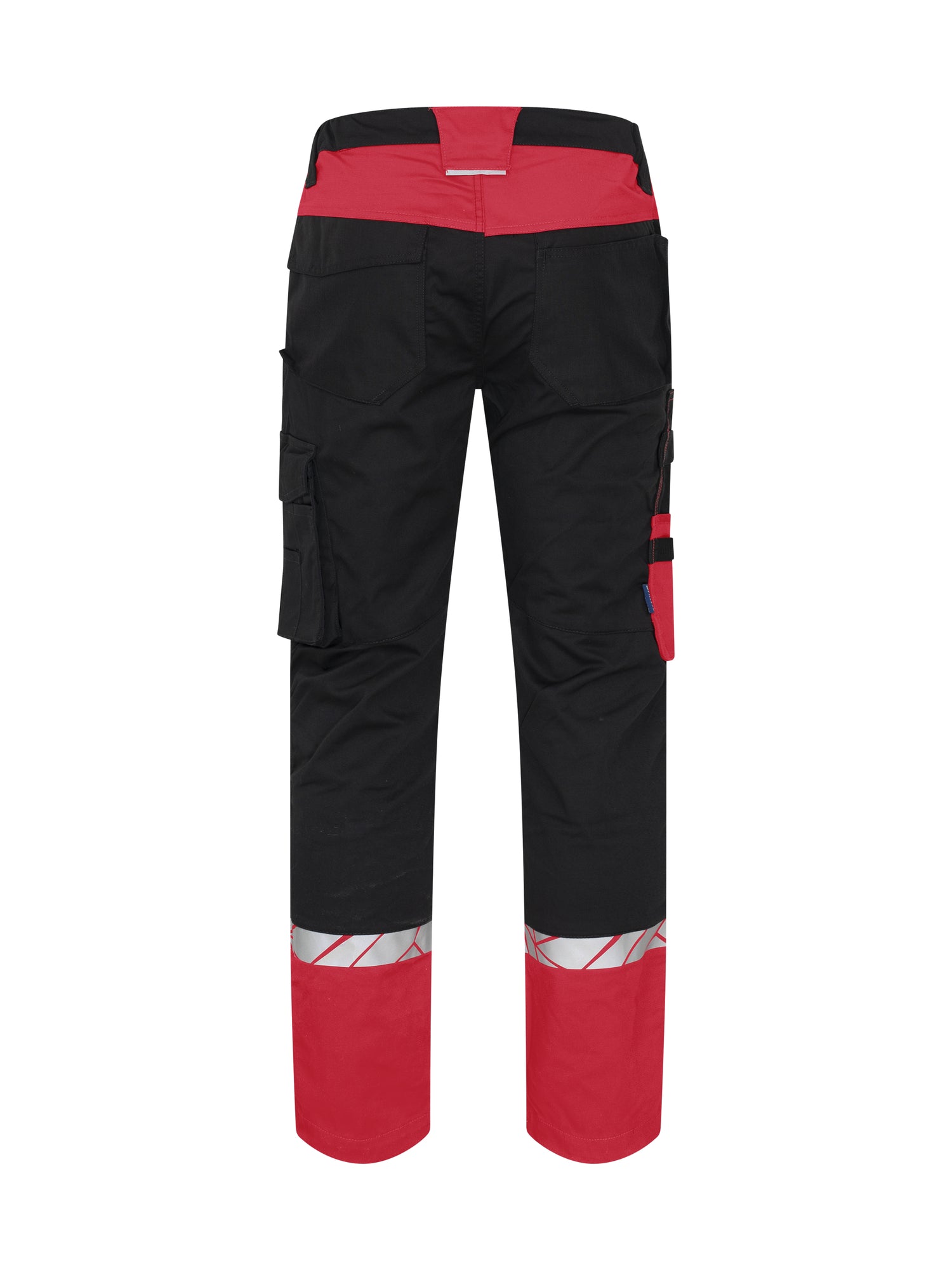 7508 STRETCHBROEK MET KNIEZAKKEN - Zwart/rood