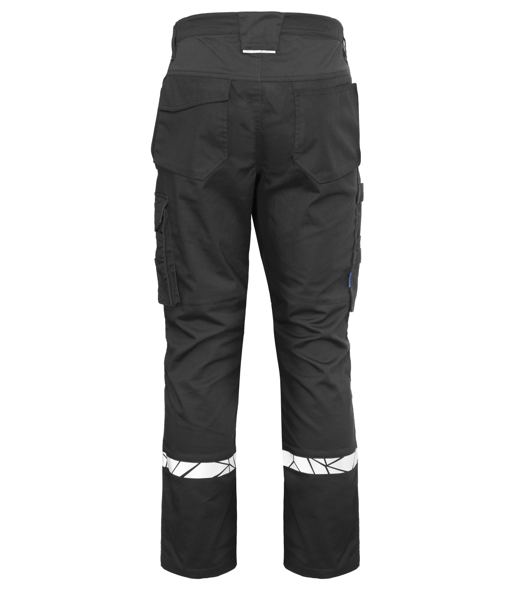 7508 STRETCHBROEK MET KNIEZAKKEN - Zwart/zwart