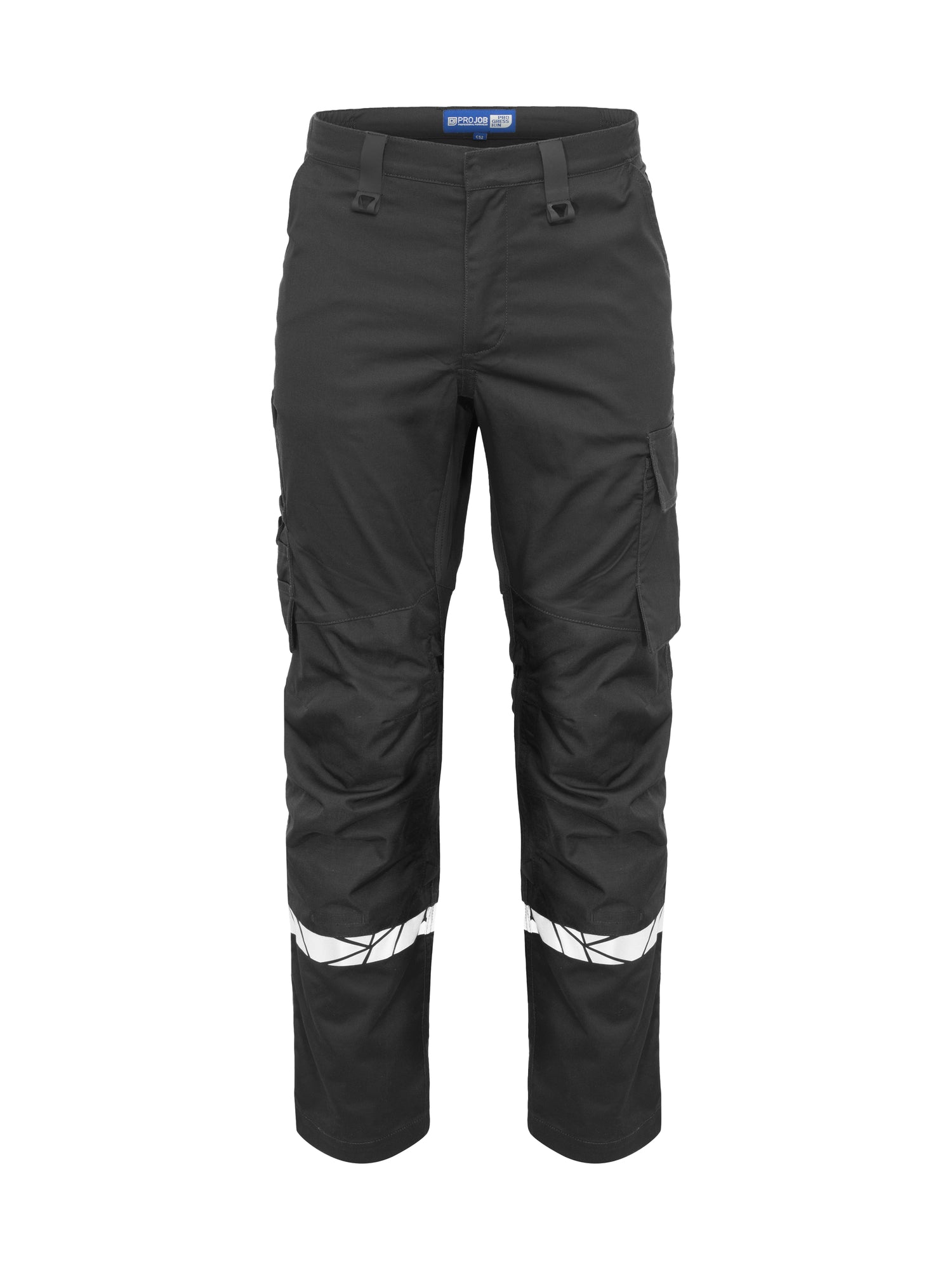7508 STRETCHBROEK MET KNIEZAKKEN - Zwart/zwart