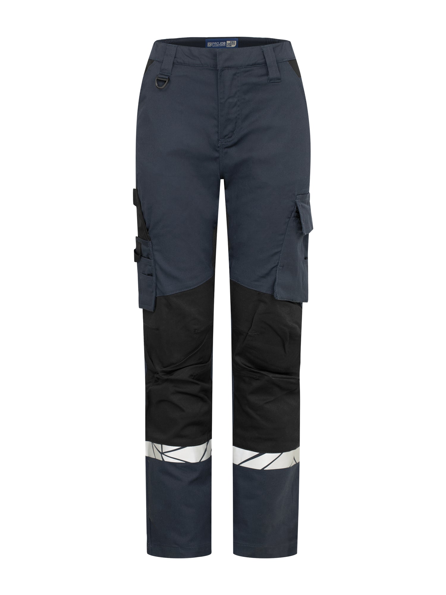 7511 STRETCHBROEK ZONDER KNIEZAKKEN DAMES - Marine/zwart