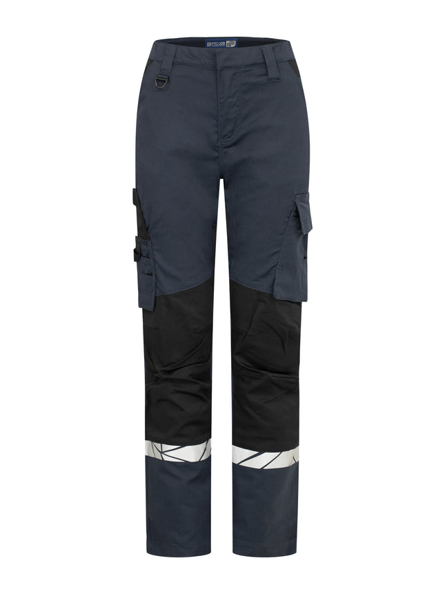 7511 STRETCHBROEK ZONDER KNIEZAKKEN DAMES - Marine/zwart