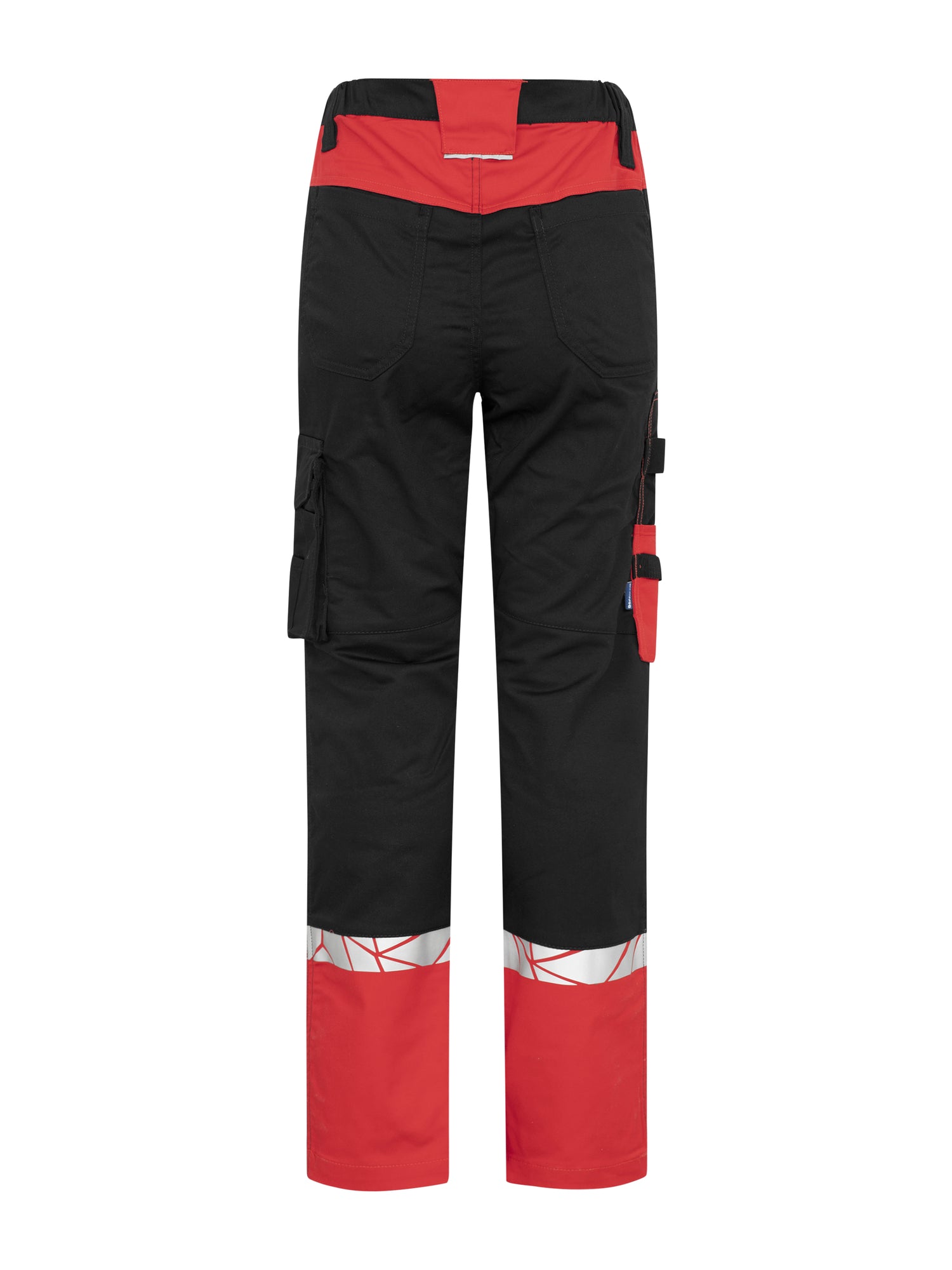 7511 STRETCHBROEK ZONDER KNIEZAKKEN DAMES - Zwart/rood