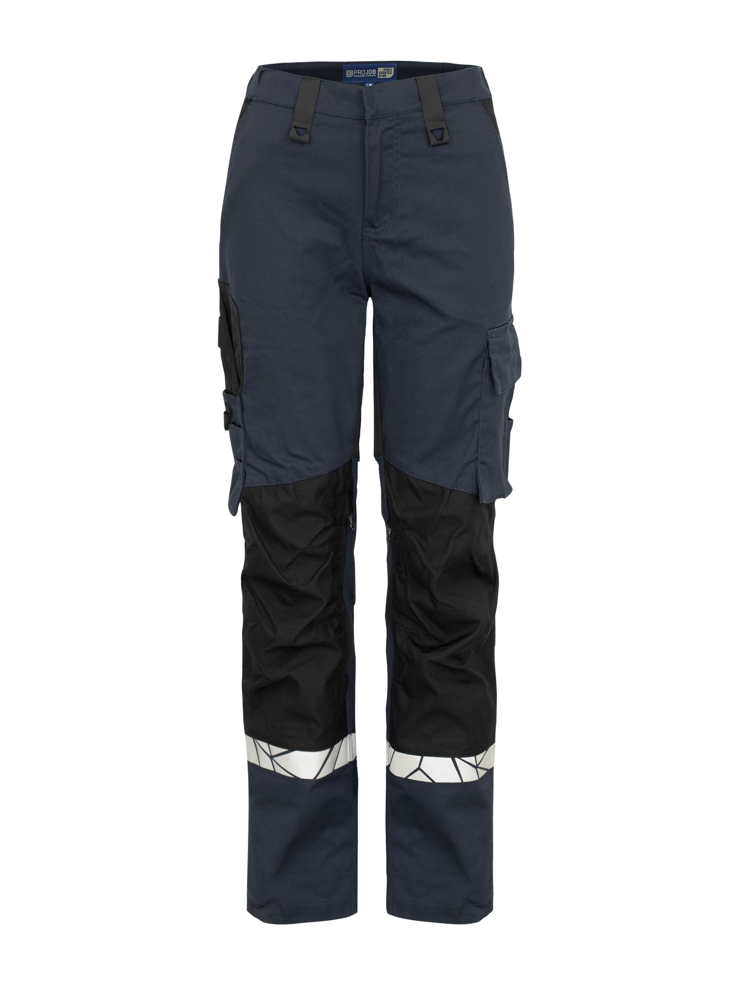 7512 STRETCHBROEK MET KNIEZAKKEN DAMES - Marine/zwart