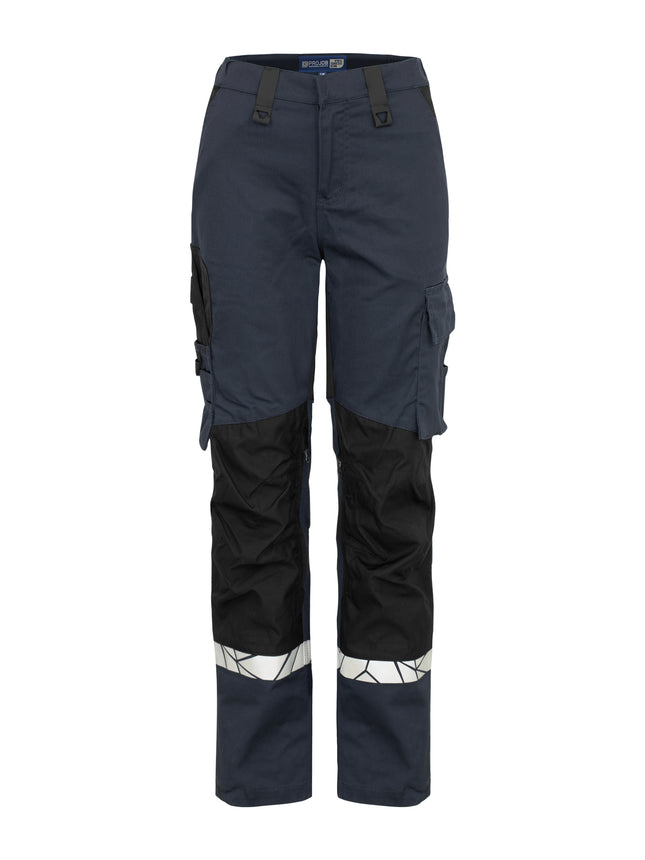 7512 STRETCHBROEK MET KNIEZAKKEN DAMES - Marine/zwart