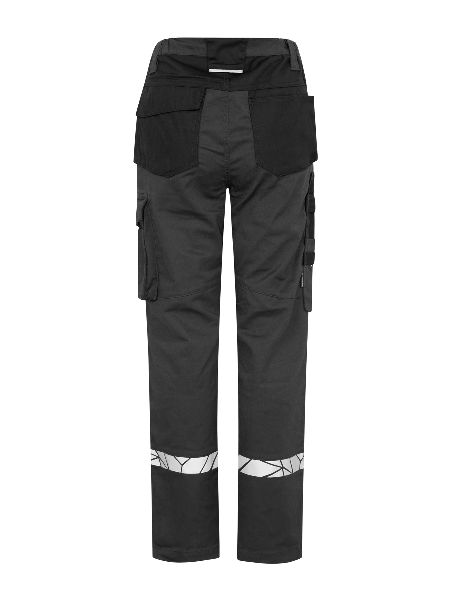 7512 STRETCHBROEK MET KNIEZAKKEN DAMES - Grijs/zwart