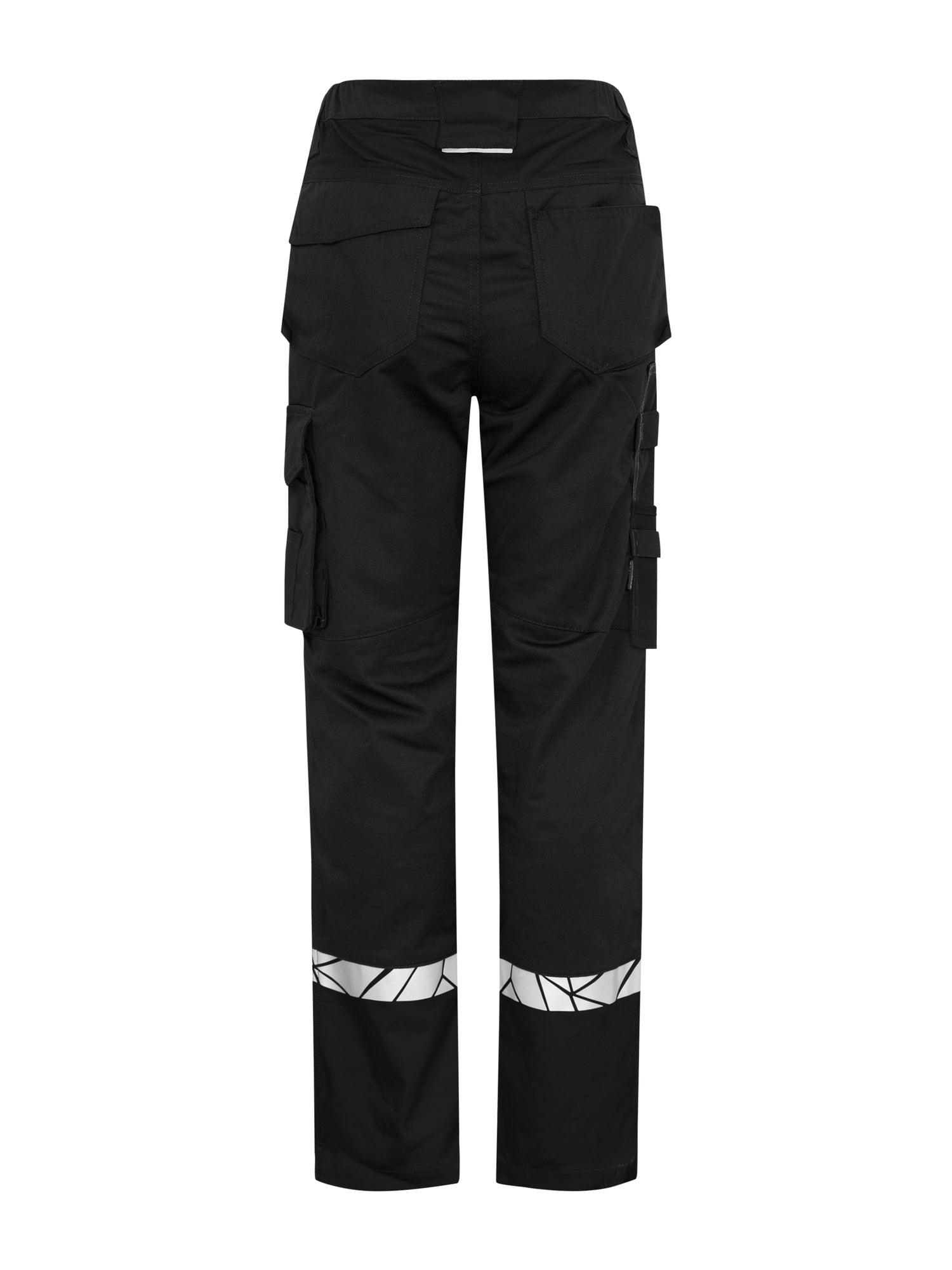 7512 STRETCHBROEK MET KNIEZAKKEN DAMES - Zwart/zwart