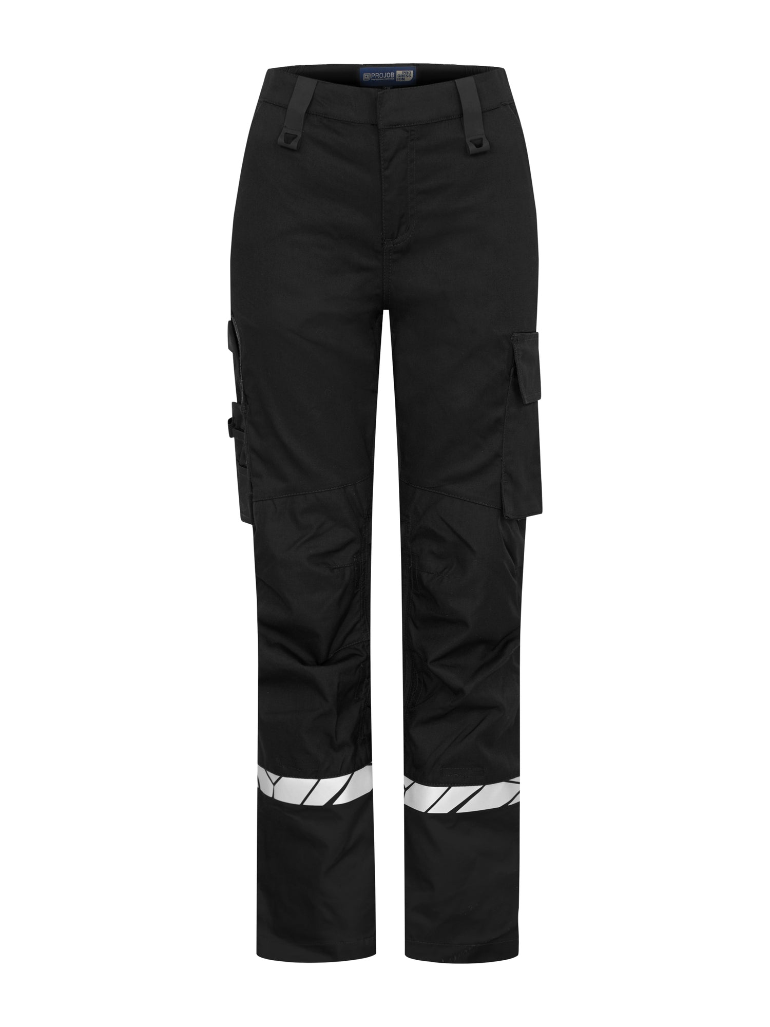 7512 STRETCHBROEK MET KNIEZAKKEN DAMES - Zwart/zwart