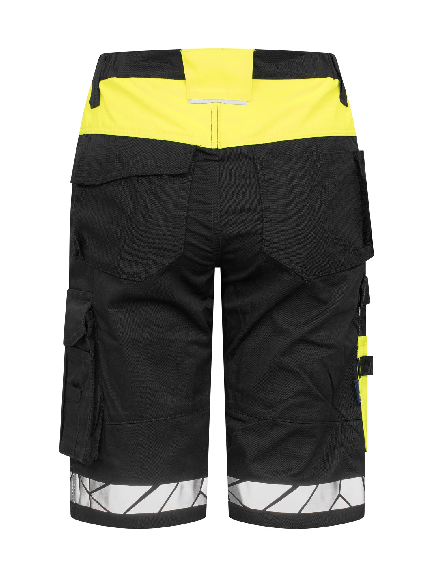 7514 STRETCHSHORT DAMES - Zwart/geel