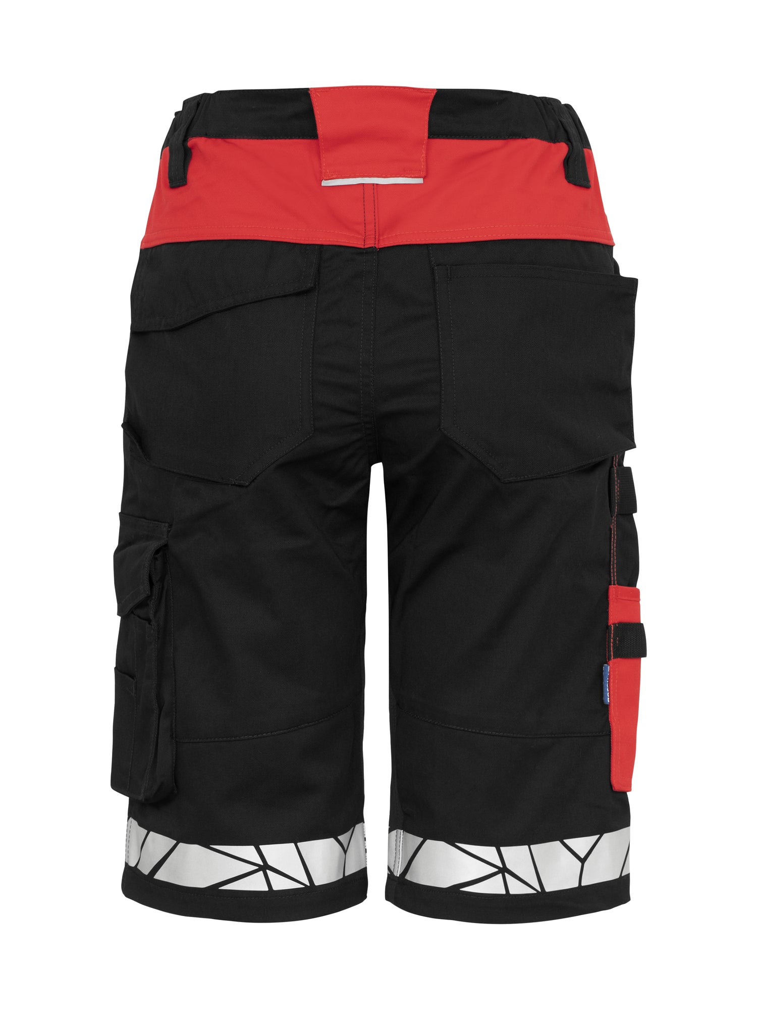 7514 STRETCHSHORT DAMES - Zwart/rood