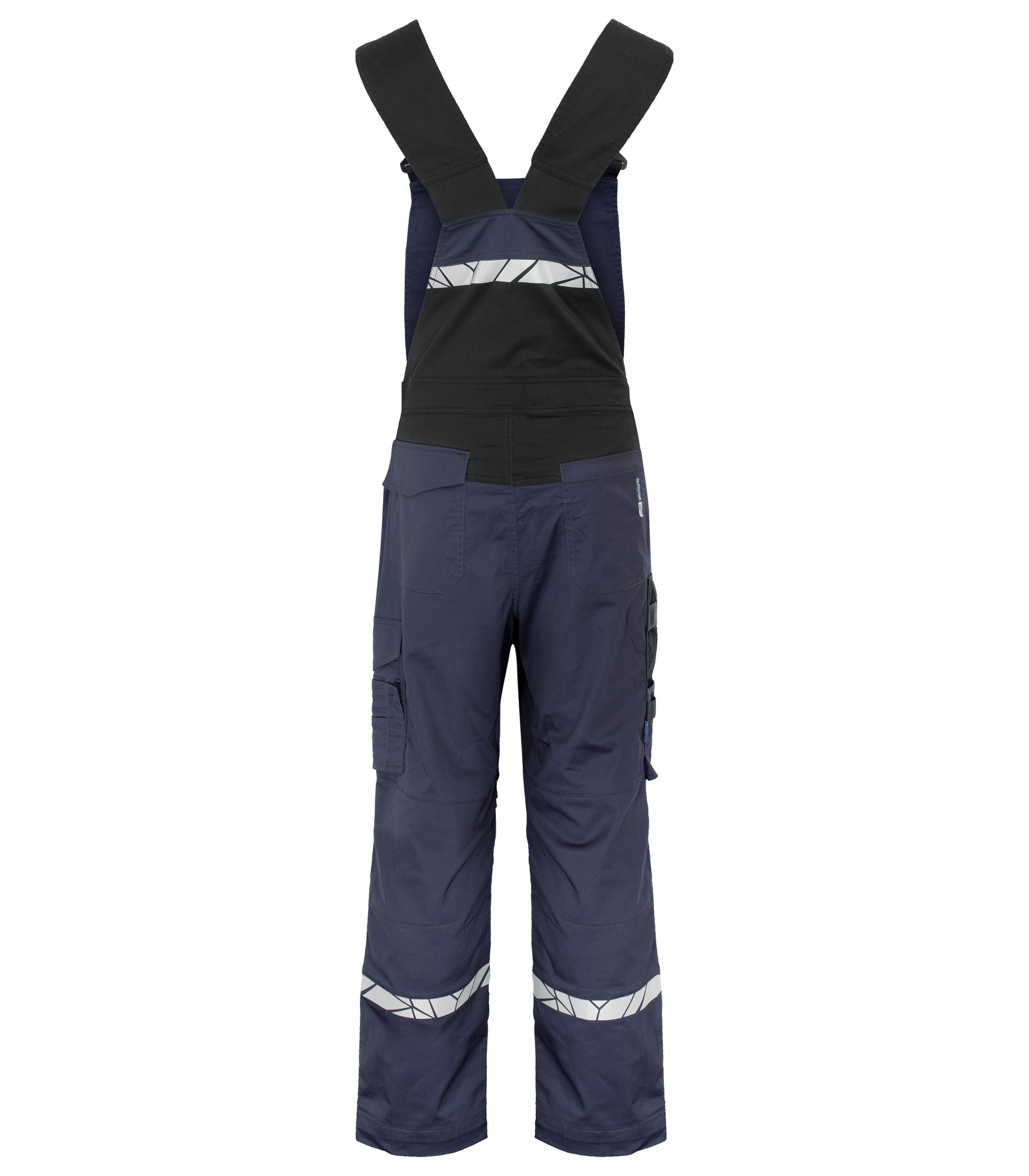 7600 STRETCHBRETELBROEK MET KNIEZAKKEN - Marine/zwart