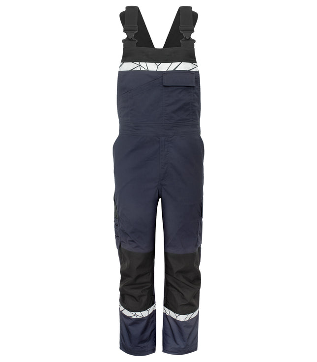 7600 STRETCHBRETELBROEK MET KNIEZAKKEN - Marine/zwart