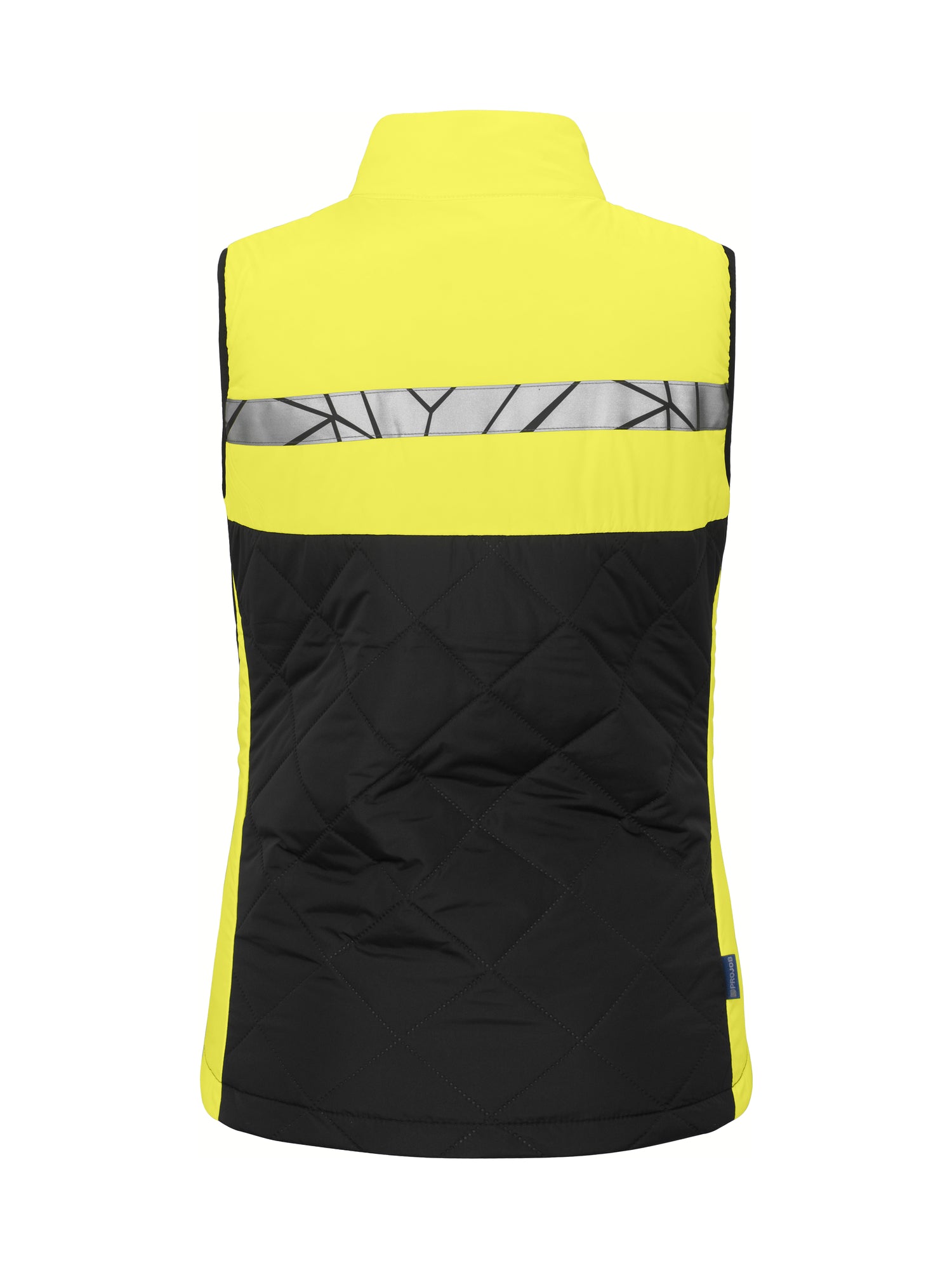 7701 BODYWARMER DAMES - Zwart/geel