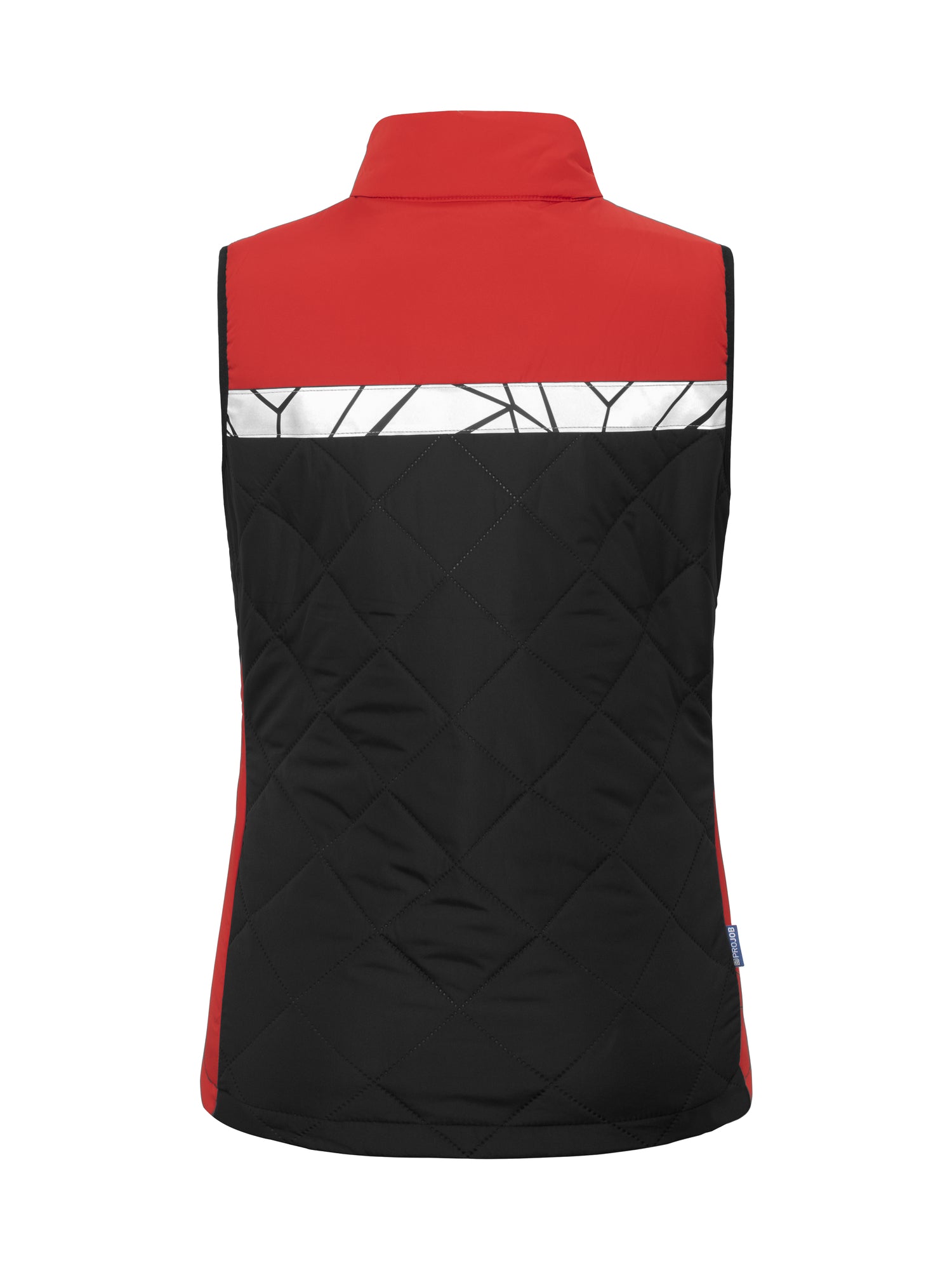 7701 BODYWARMER DAMES - Zwart/rood
