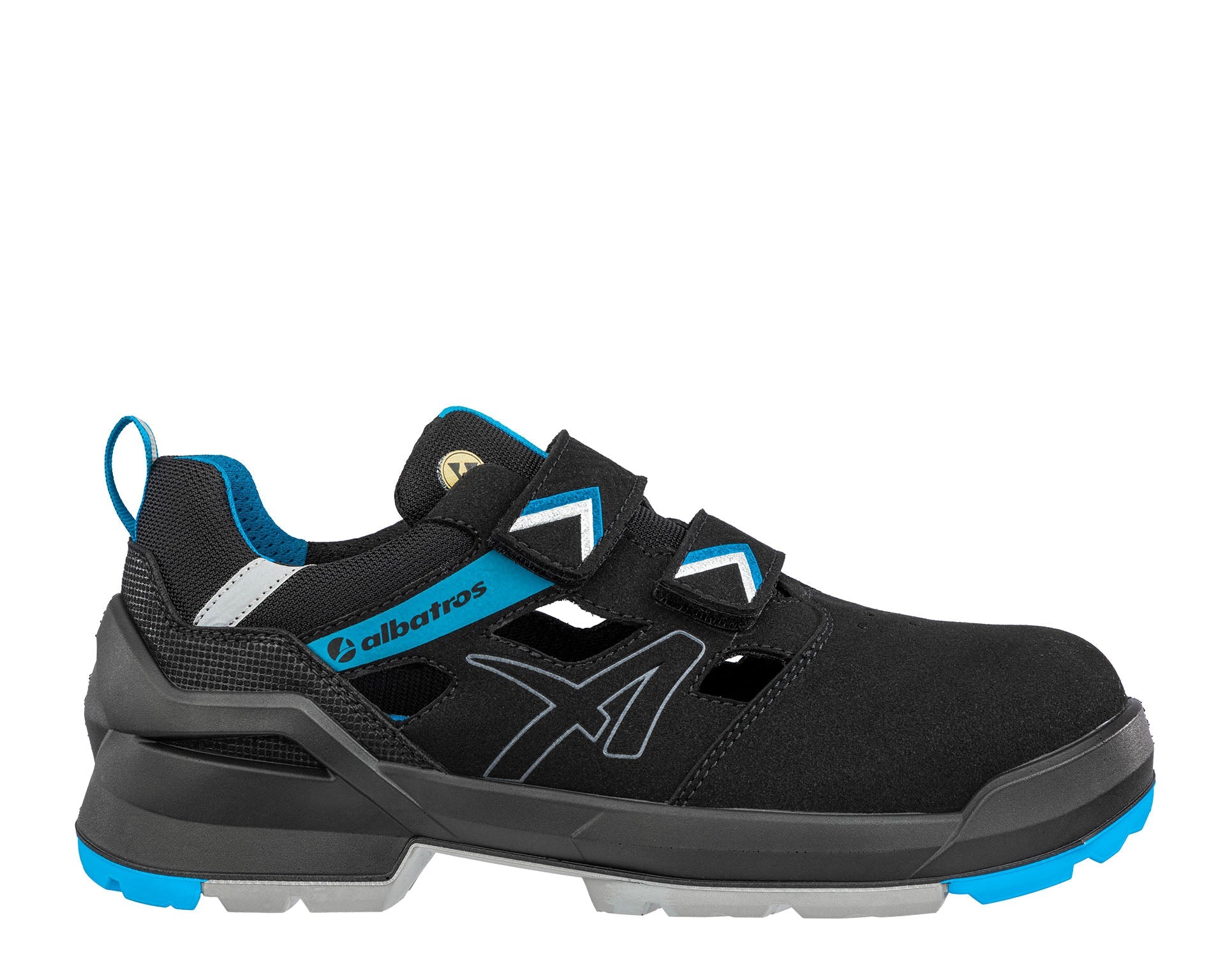 Albatros FORGE AIR BLACK/BLUE LOW S1 ESD FO SR Veiligheidssandalen