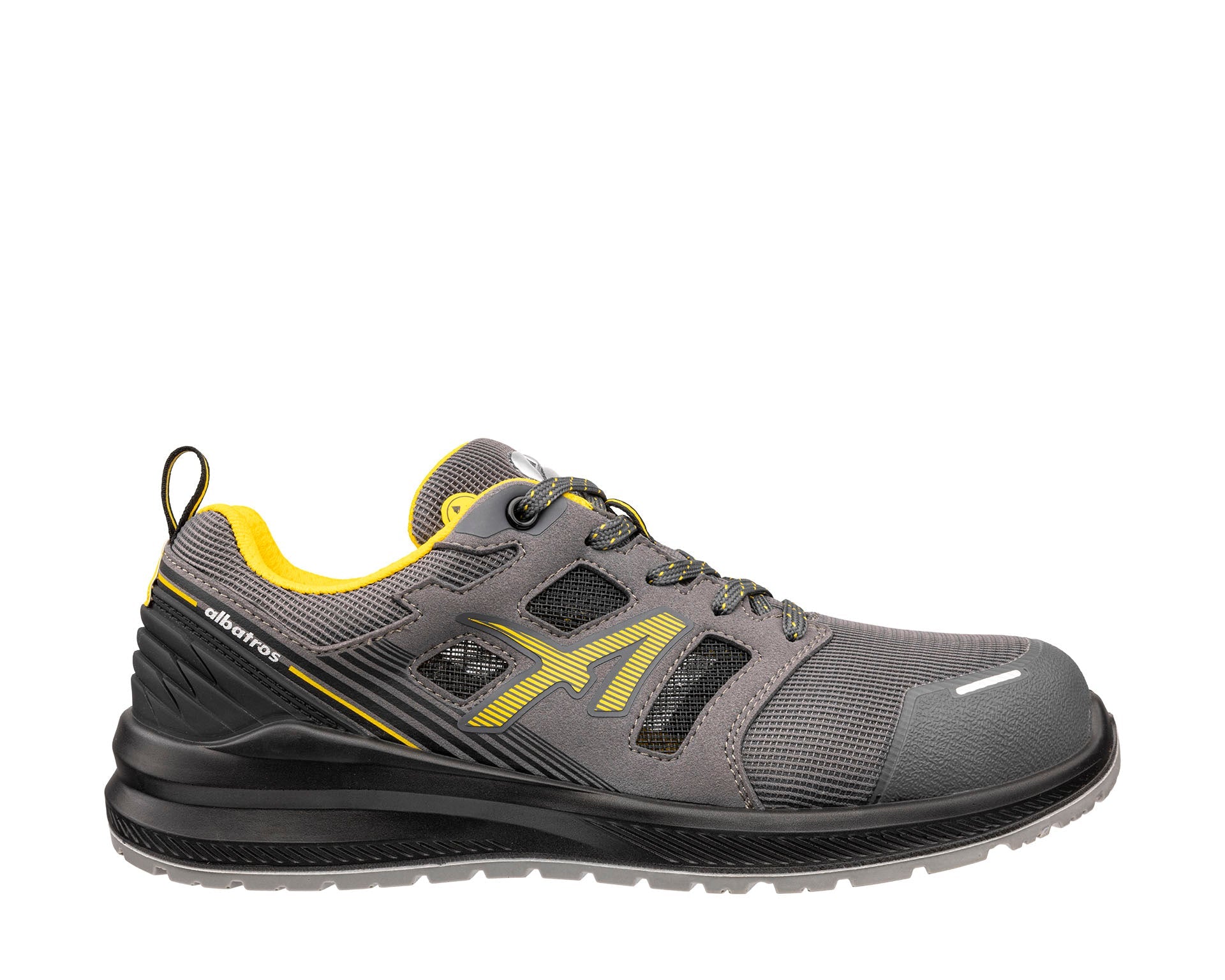 Albatros AIRFLOW GREY/YELLOW LOW S1 ESD FO SR Veiligheidsschoenen