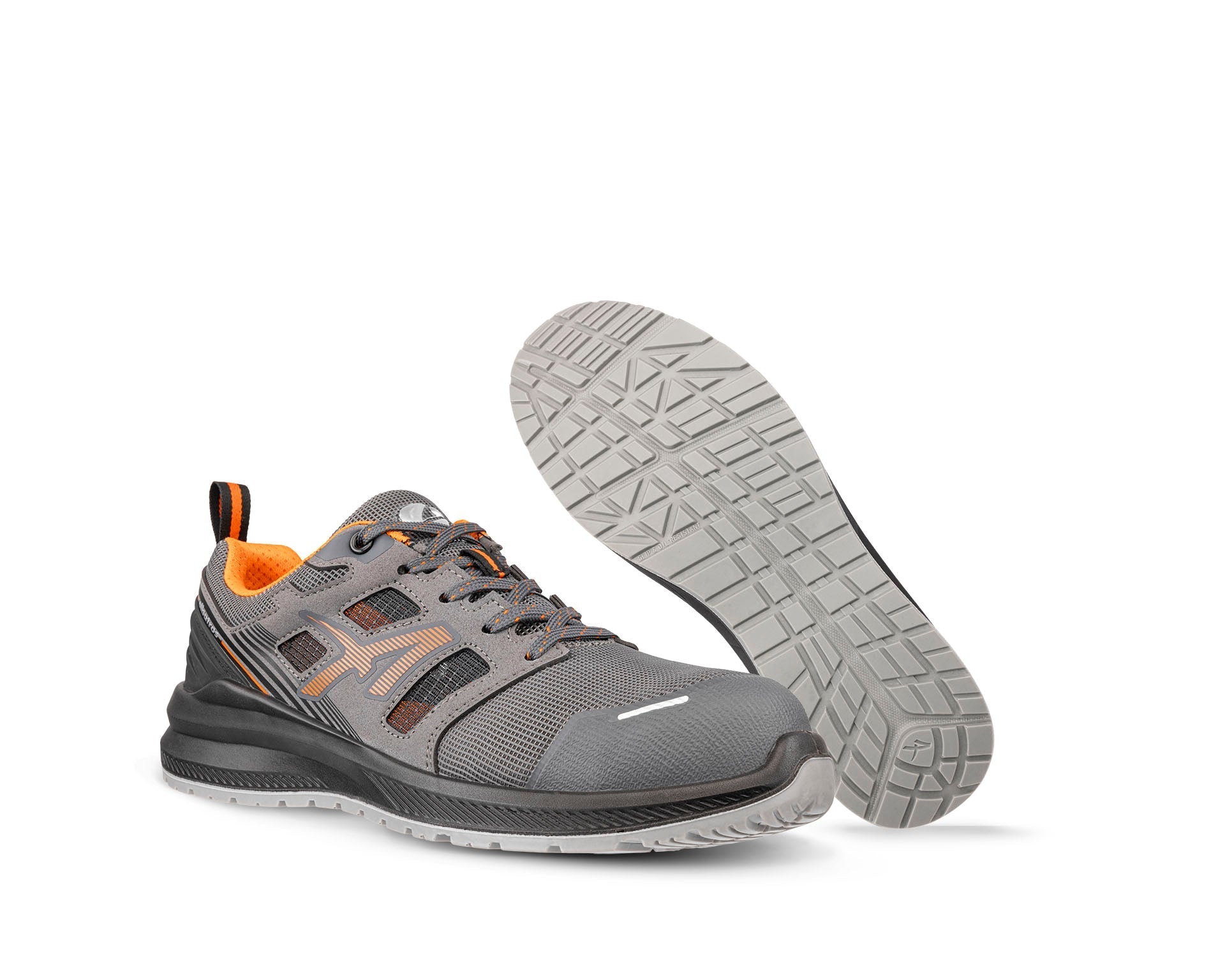 Albatros AIRFLOW GREY/ORANGE LOW S1PL ESD FO SR Veiligheidsschoenen