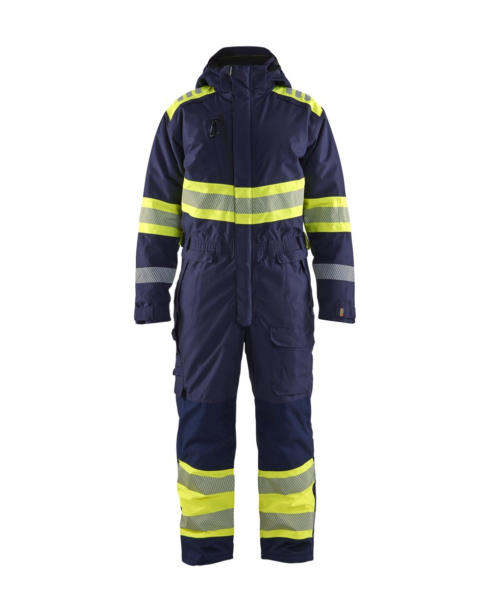 Blåkläder 6720 High Vis Winteroverall - Marine/High Vis Geel