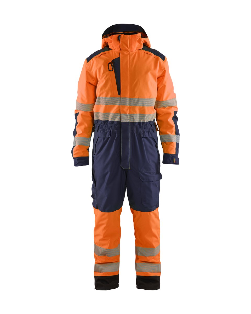 Blåkläder 6725 Winteroverall High Vis - High Vis Oranje/Marineblauw