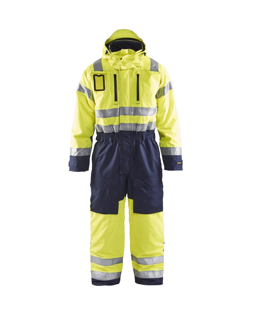 Blåkläder 6763 High Vis Winteroverall - High Vis Geel/Marineblauw