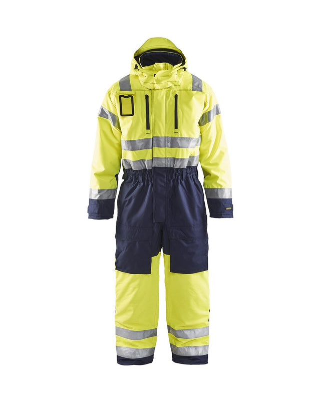 Blåkläder 6763 High Vis Winteroverall - High Vis Geel/Marineblauw