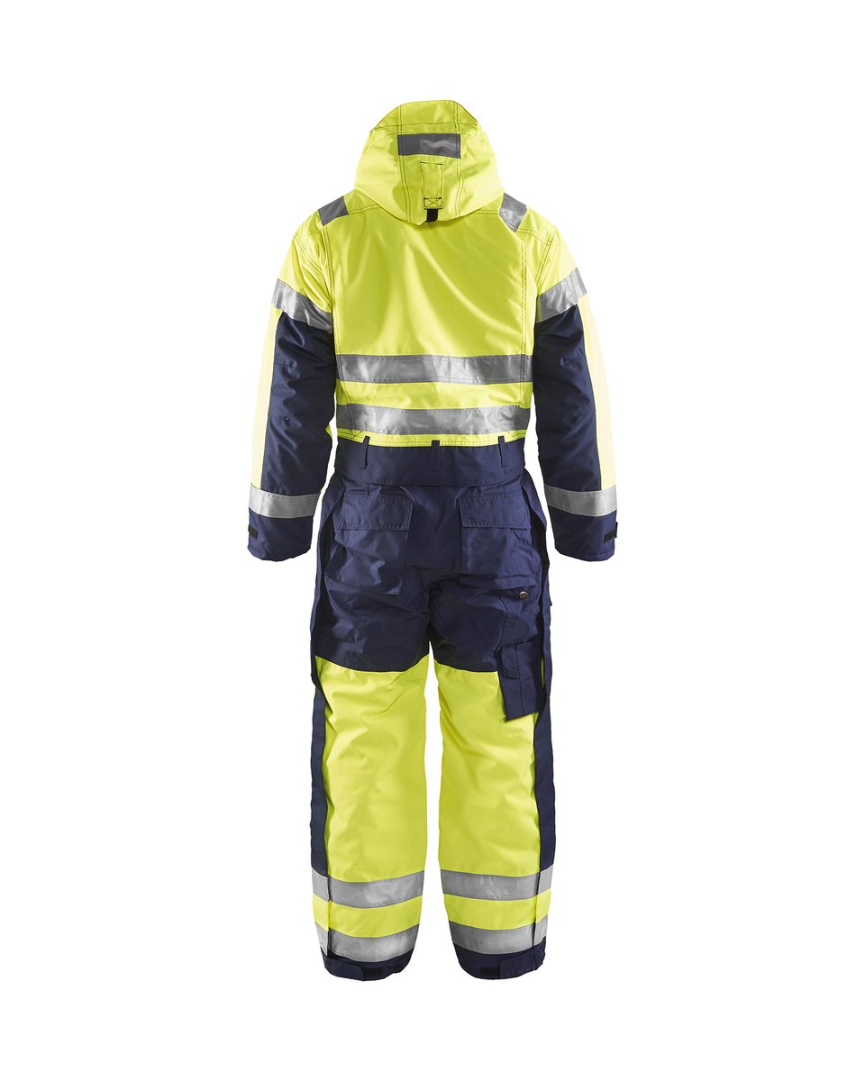 Blåkläder 6763 High Vis Winteroverall - High Vis Geel/Marineblauw