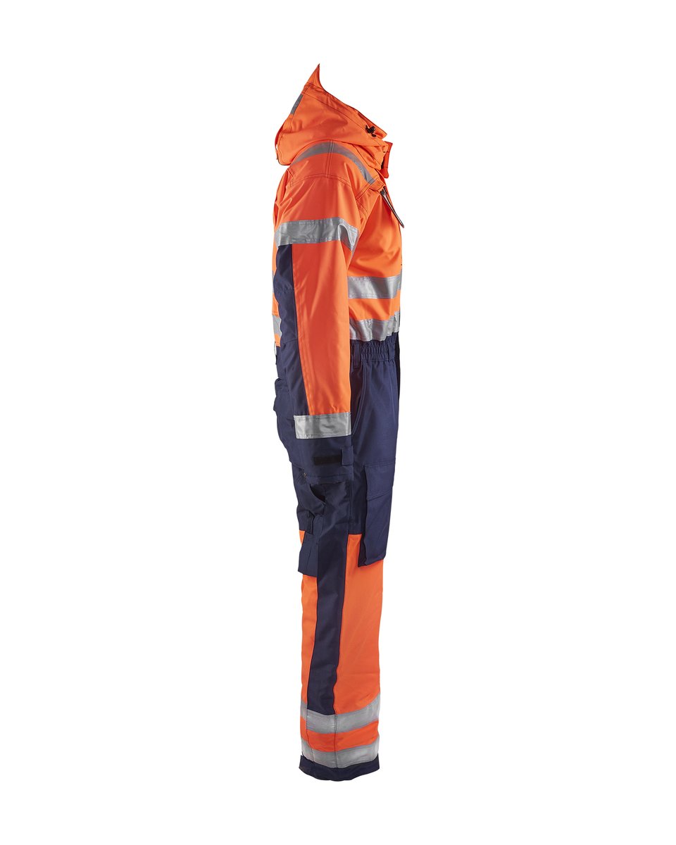 Blåkläder 6763 High Vis Winteroverall - High Vis Oranje/Marineblauw
