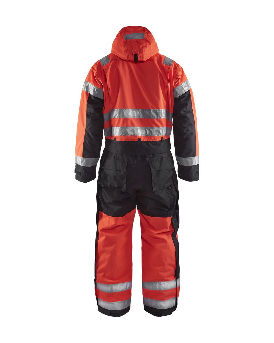 Blåkläder 6763 High Vis Winteroverall - High Vis Rood/Zwart