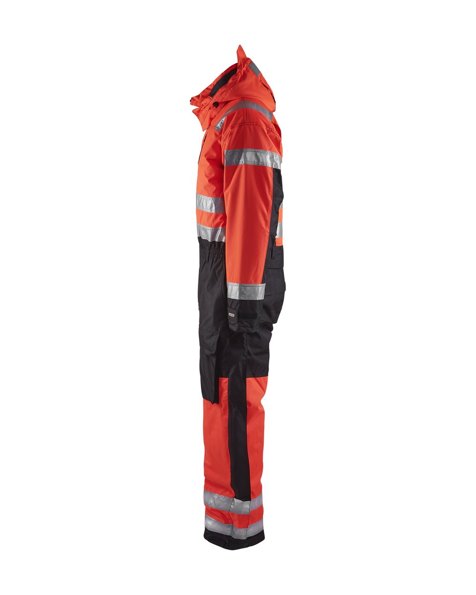 Blåkläder 6763 High Vis Winteroverall - High Vis Rood/Zwart