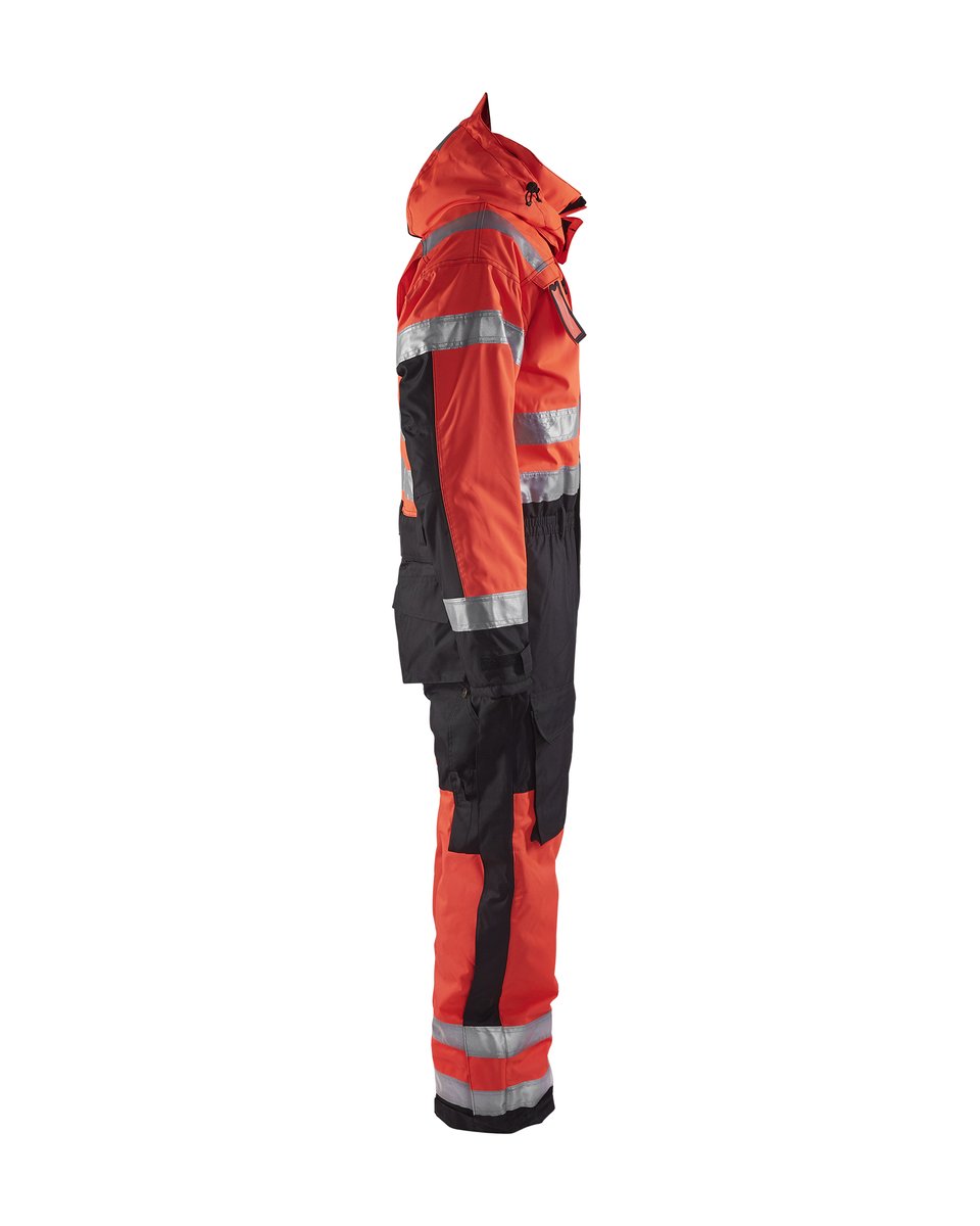 Blåkläder 6763 High Vis Winteroverall - High Vis Rood/Zwart