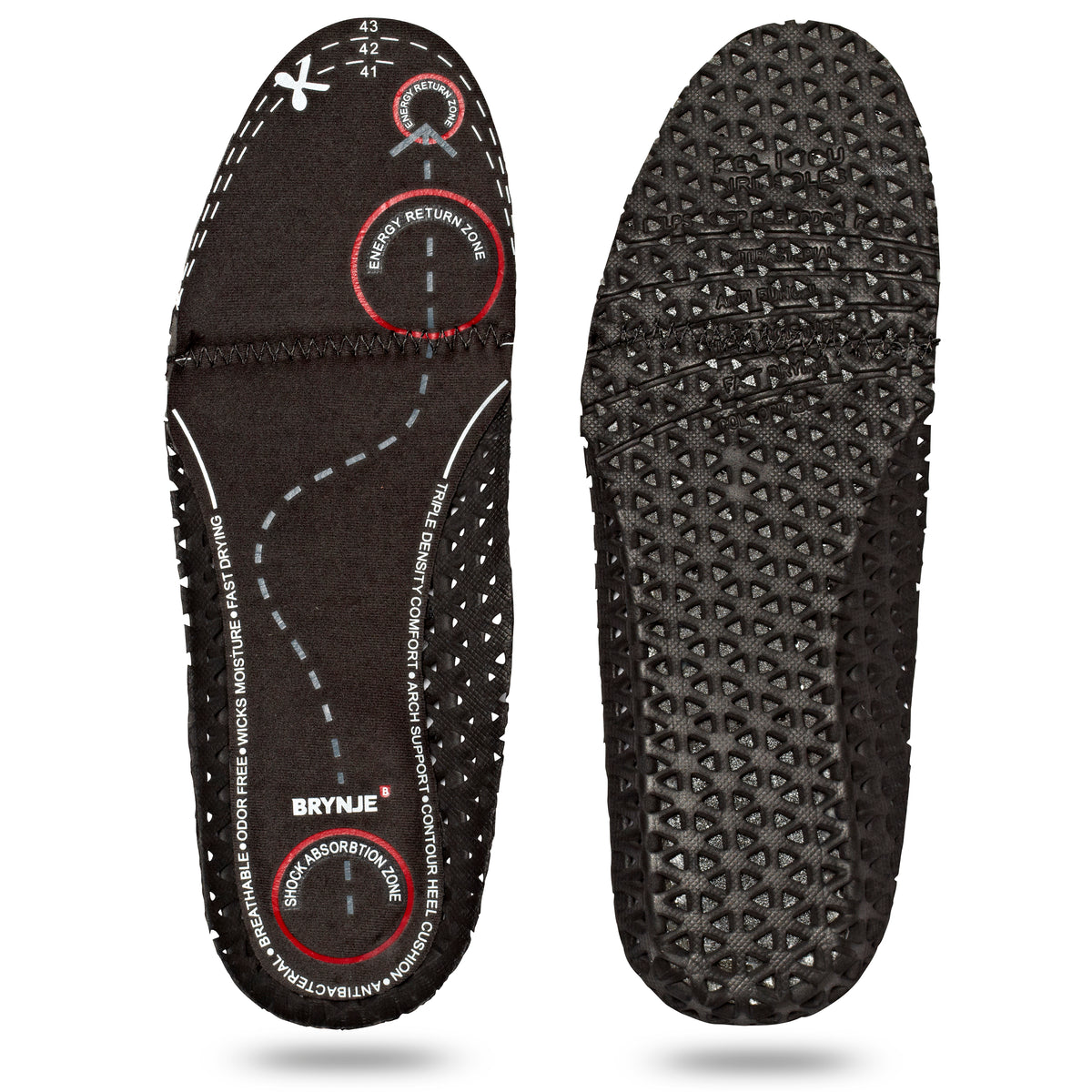 BRYNJE Sorbotan Footbed - Zwart