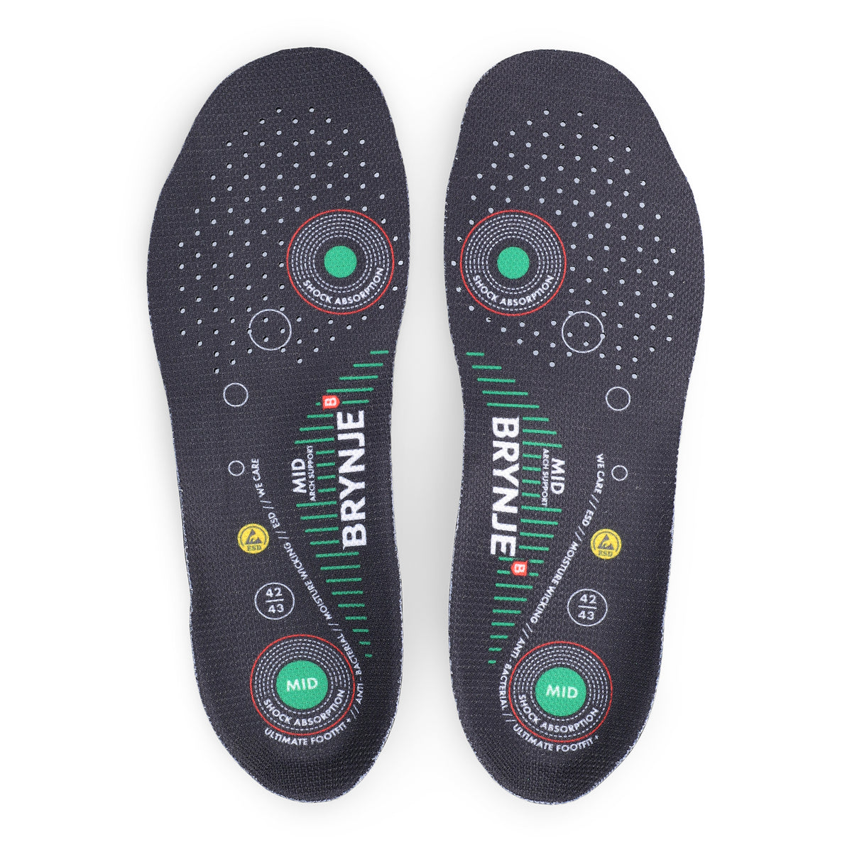 BRYNJE ACC. Ultimate FootFit+ - Medium - Zwart