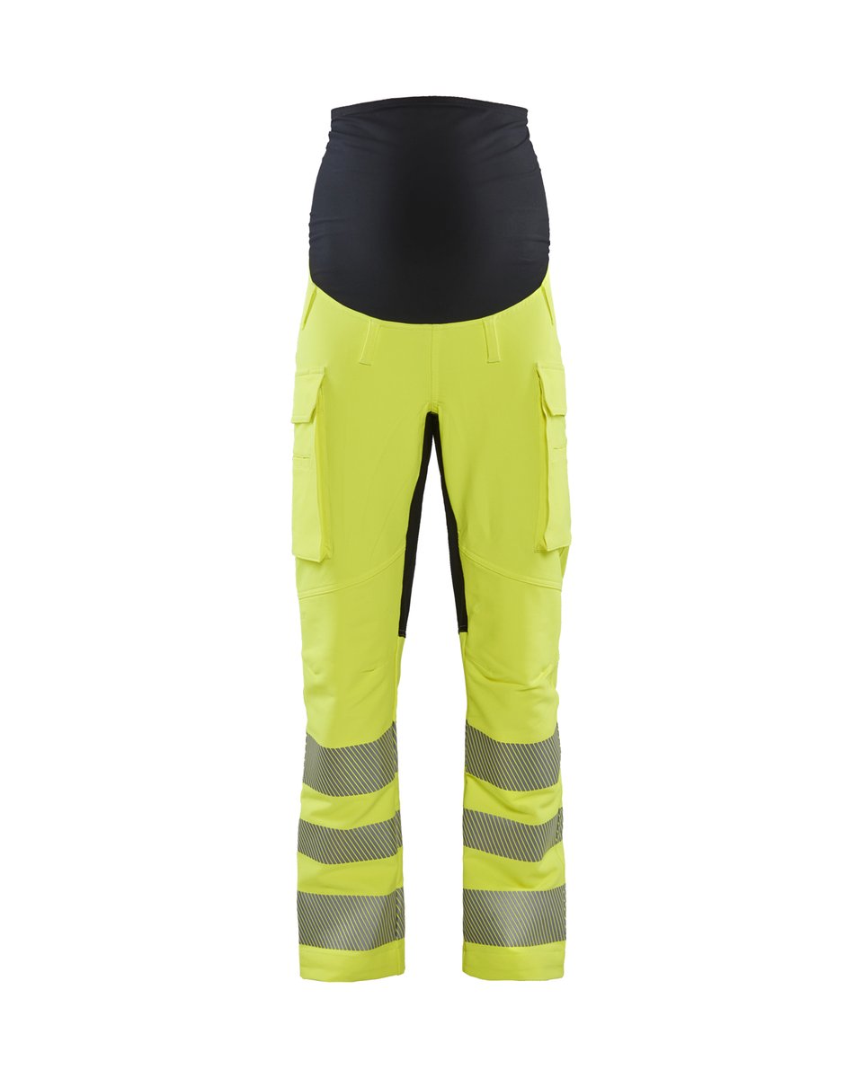 Blåkläder 7100 High Vis Zwangerschapsbroek 4-weg stretch - High Vis Geel/Zwart