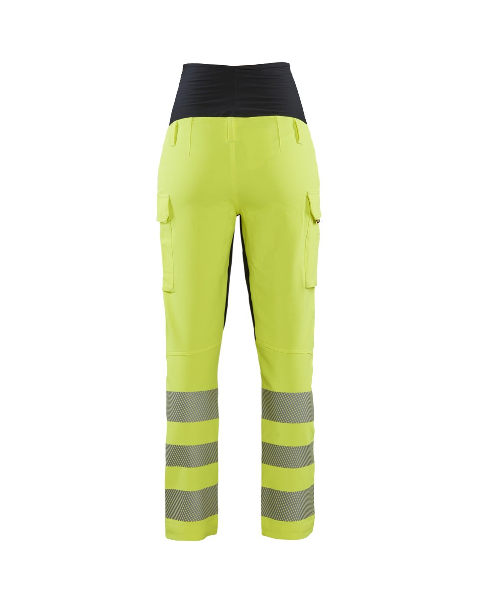 Blåkläder 7100 High Vis Zwangerschapsbroek 4-weg stretch - High Vis Geel/Zwart