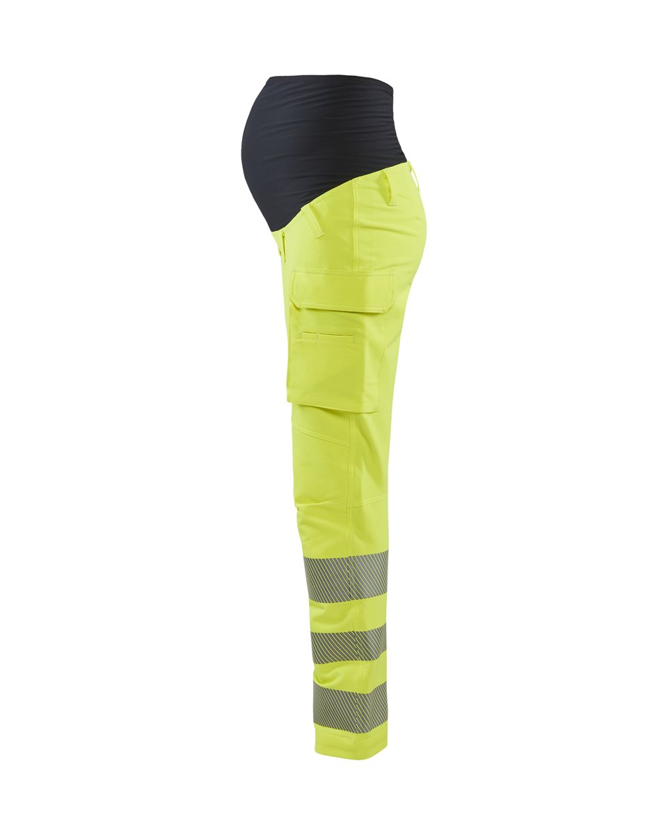 Blåkläder 7100 High Vis Zwangerschapsbroek 4-weg stretch - High Vis Geel/Zwart