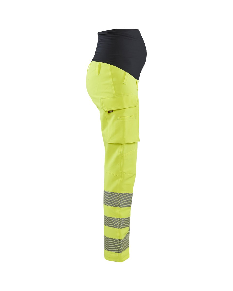 Blåkläder 7100 High Vis Zwangerschapsbroek 4-weg stretch - High Vis Geel/Zwart