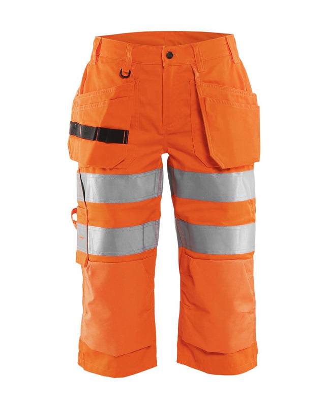 Blåkläder 7139 Dames High Vis piraatbroek met gereedschapszakken - High Vis Oranje