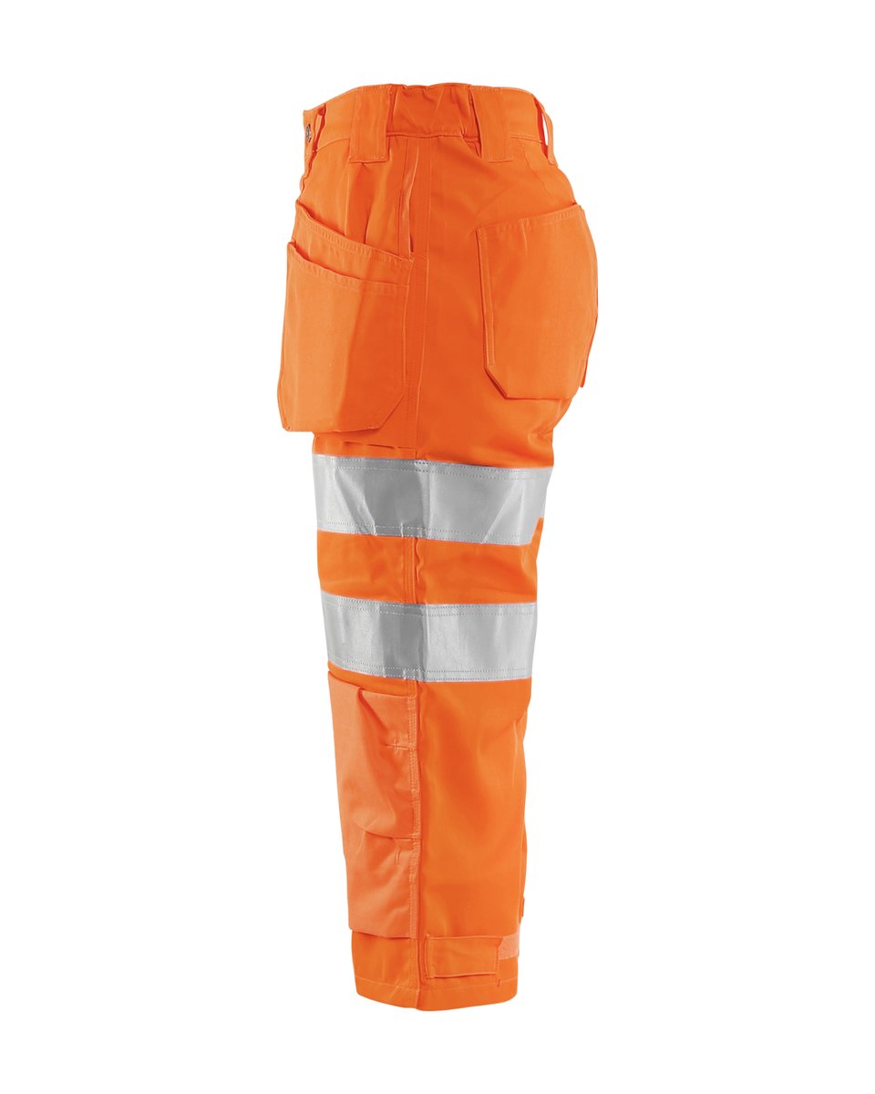 Blåkläder 7139 Dames High Vis piraatbroek met gereedschapszakken - High Vis Oranje