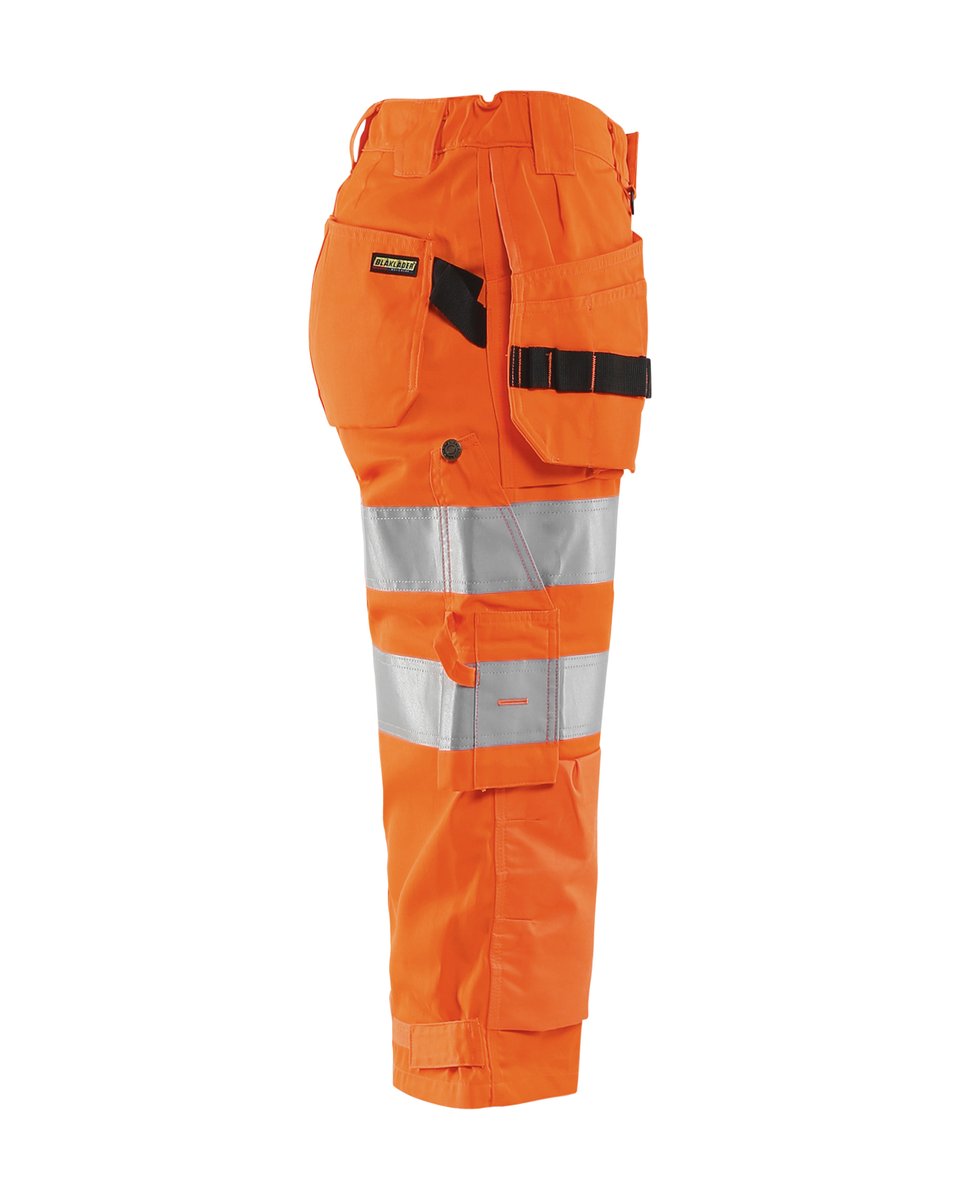Blåkläder 7139 Dames High Vis piraatbroek met gereedschapszakken - High Vis Oranje