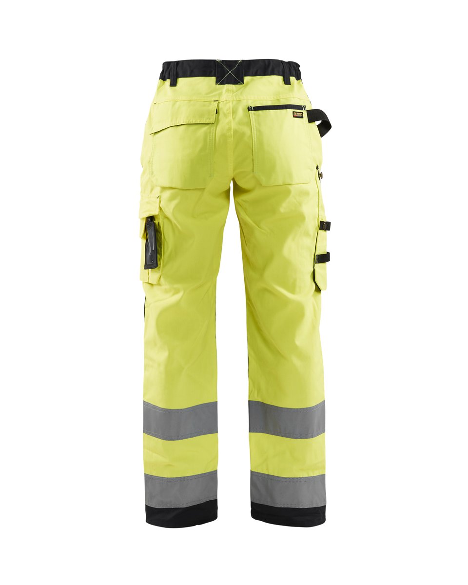 Blåkläder 7155 Dames High Vis Werkbroek - High Vis Geel/Zwart