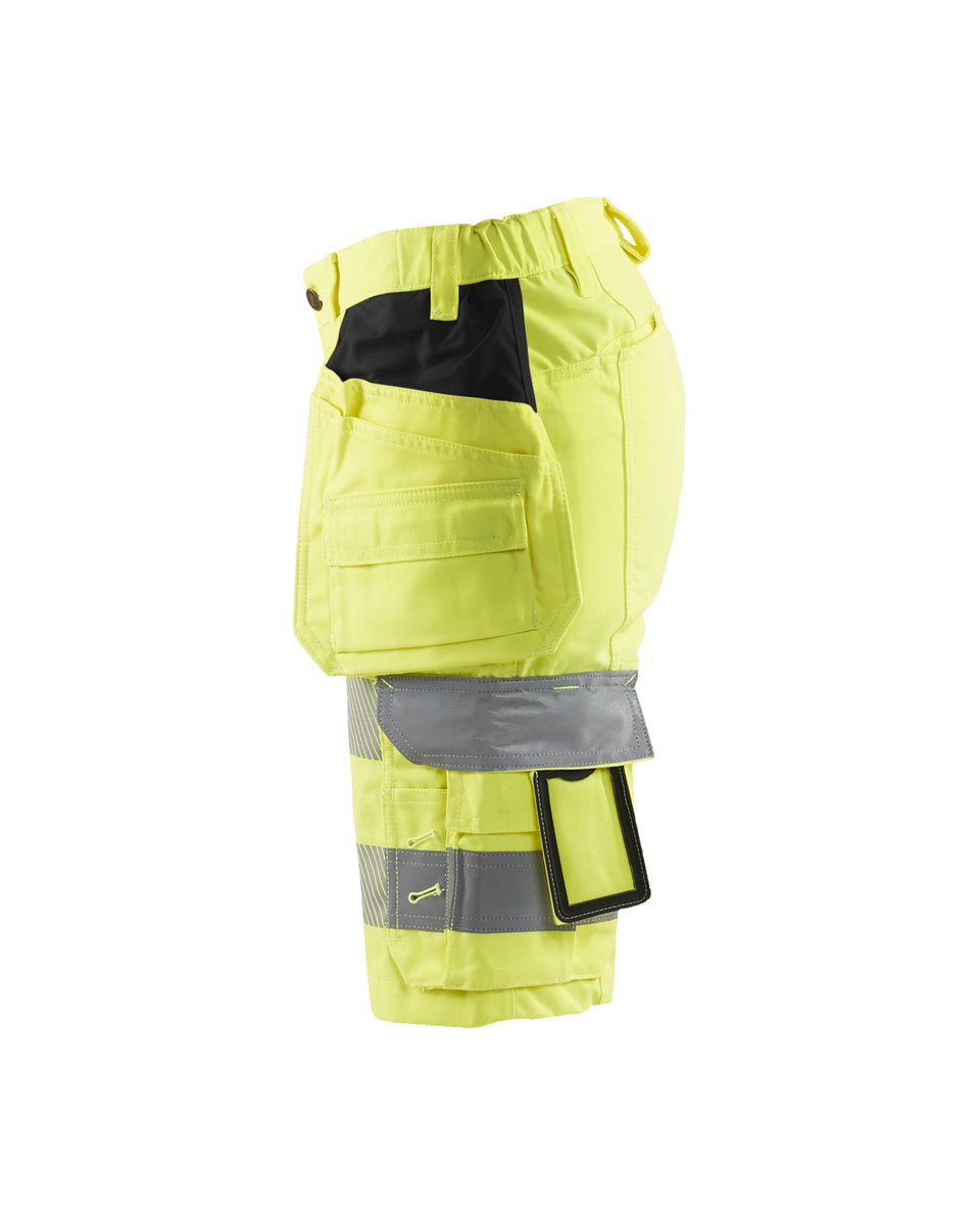 Blåkläder 7186 Dames High Vis short met stretch en gereedschapszakken - High Vis Geel