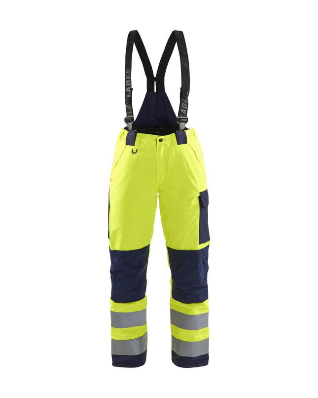 Blåkläder 7885 Dames High Vis winterwerkbroek - High Vis Geel/Marineblauw