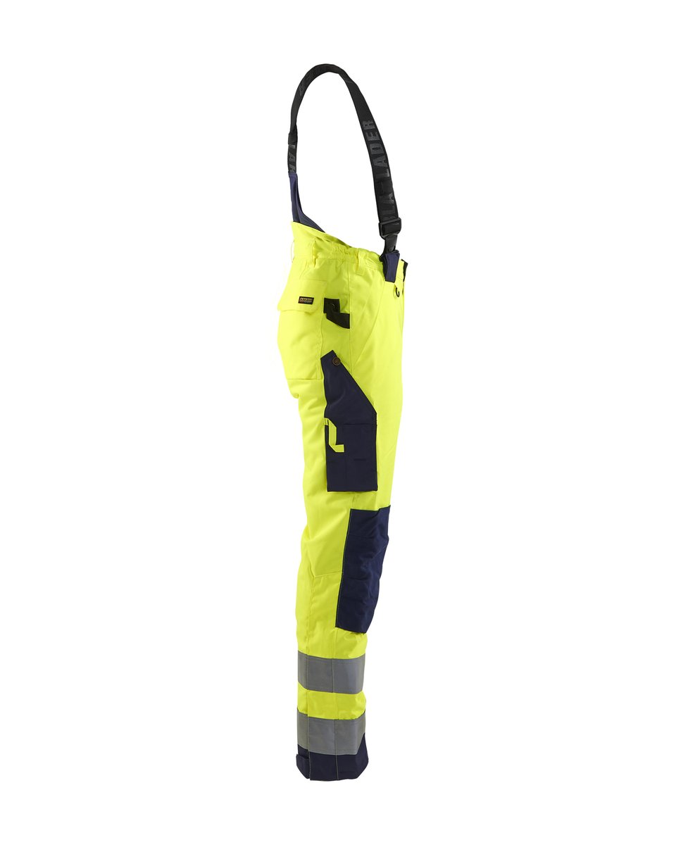 Blåkläder 7885 Dames High Vis winterwerkbroek - High Vis Geel/Marineblauw