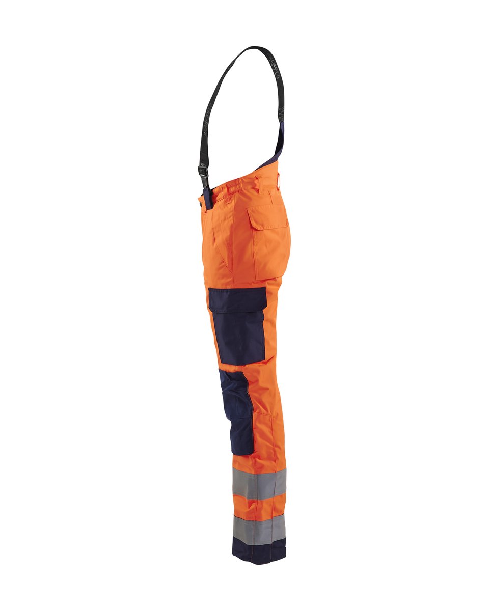 Blåkläder 7885 Dames High Vis winterwerkbroek - High Vis Oranje/Marineblauw
