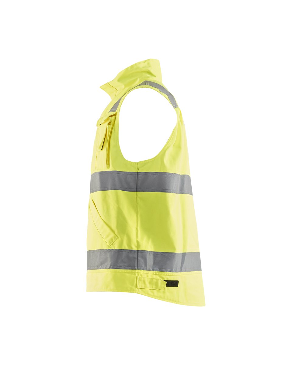 Blåkläder 8505 Werkvest. Ongevoerd High Vis - High Vis Geel/Marineblauw