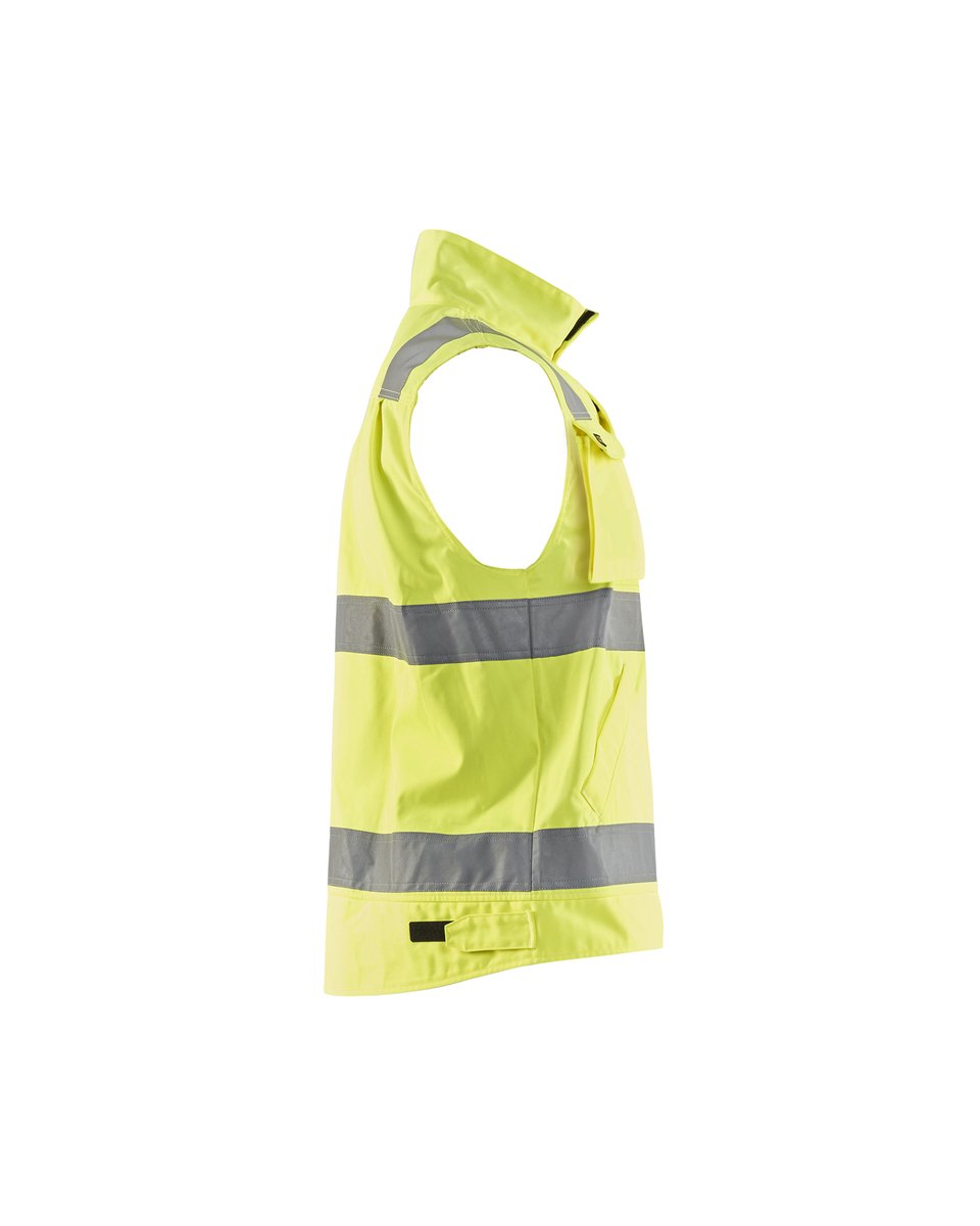 Blåkläder 8505 Werkvest. Ongevoerd High Vis - High Vis Geel/Marineblauw