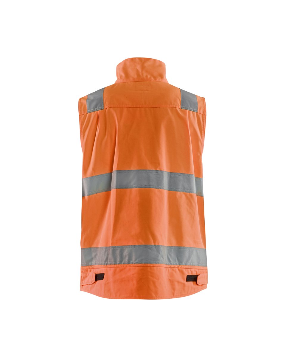 Blåkläder 8505 Werkvest. Ongevoerd High Vis - High Vis Oranje/Marineblauw