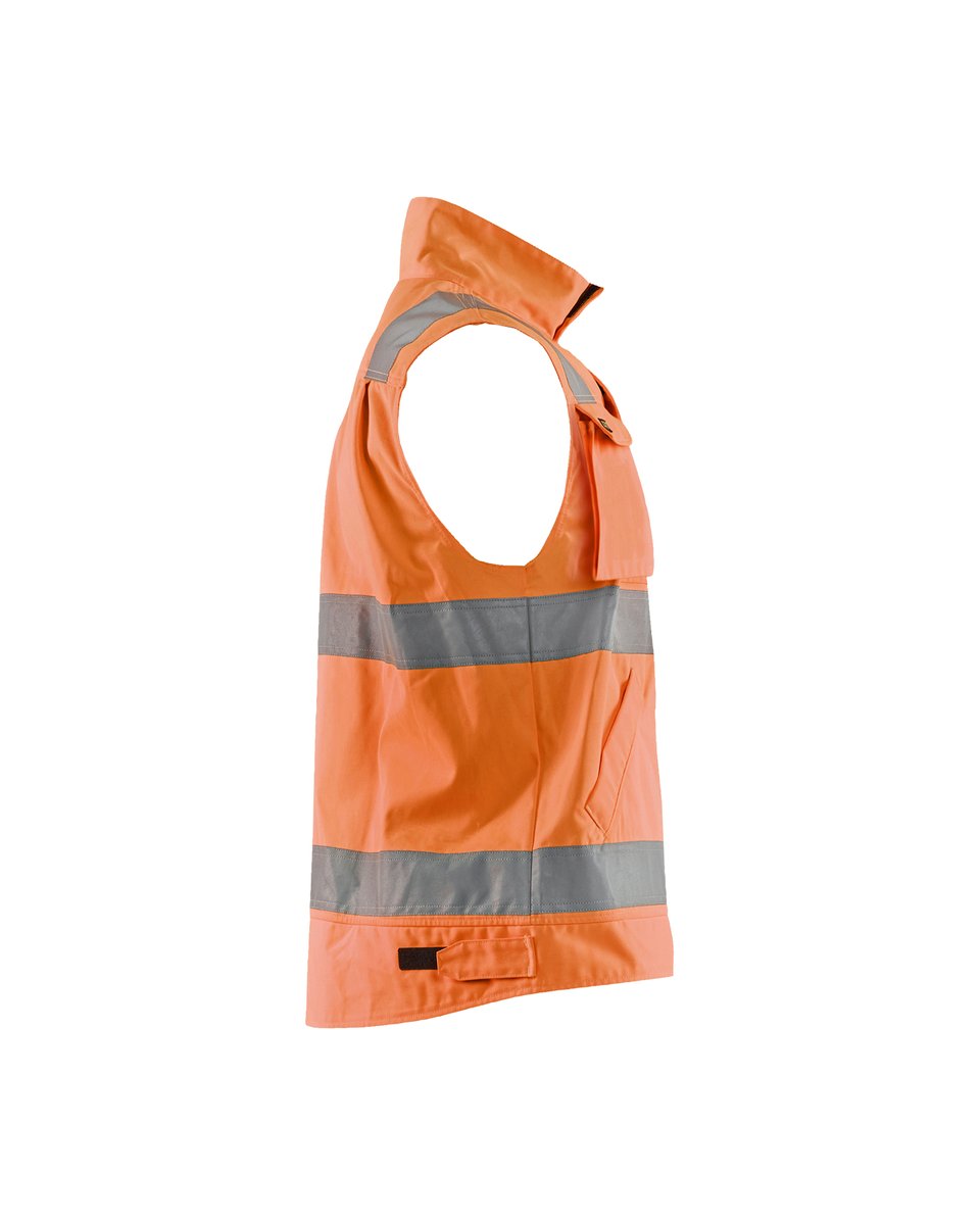 Blåkläder 8505 Werkvest. Ongevoerd High Vis - High Vis Oranje/Marineblauw