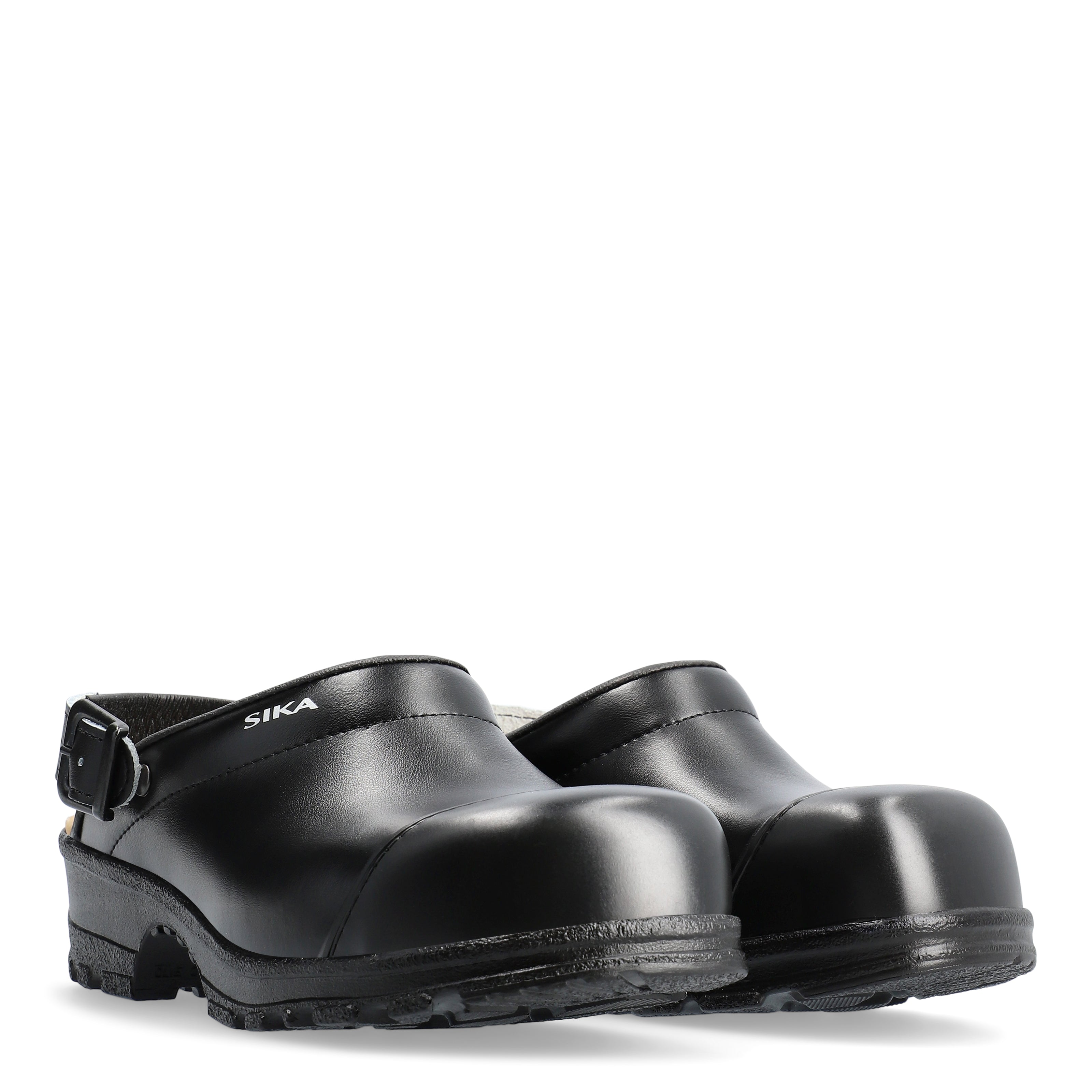 SIKA Flex LBS - Open clog w/heel strap - Zwart