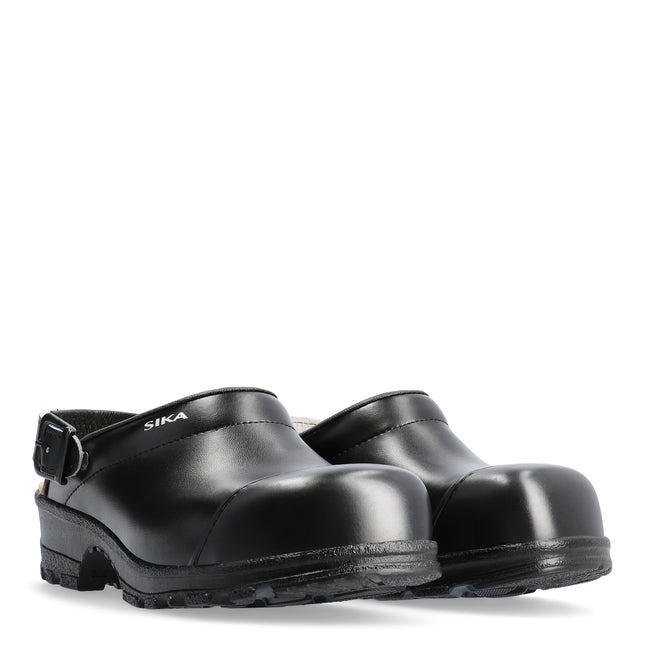 SIKA Flex LBS - Open clog w/heel strap - Zwart